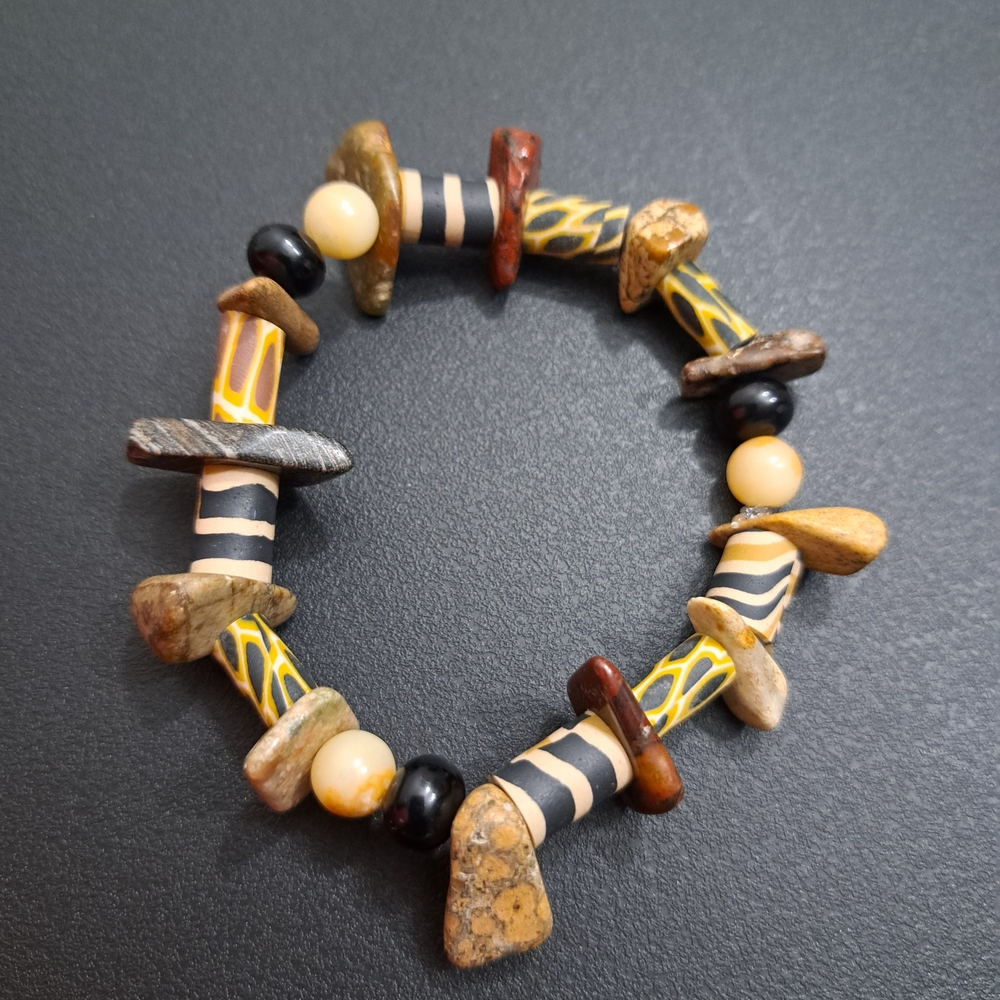Real Stone Beaded Bracelet